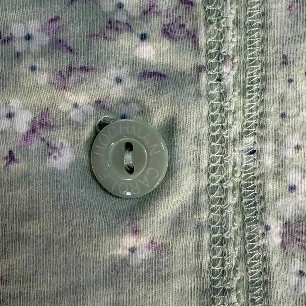 Carole Hockman Pajama Set with Cherry Blossoms Sz Small